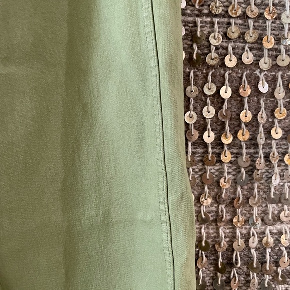 💚 NWT Madewell ‘Emmett’ wide leg Artichoke green chinos women’s waist 30 - Picture 5 of 12